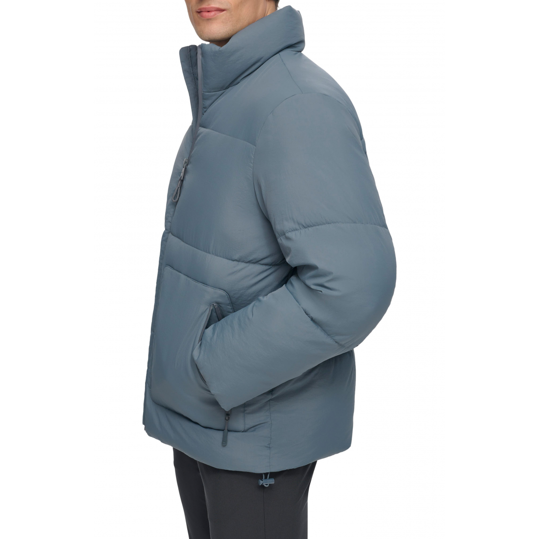 'Zip Front' Gesteppte Jacke für Herren