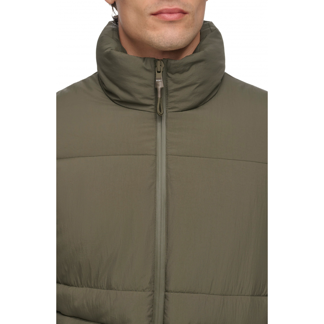 'Zip Front' Gesteppte Jacke für Herren