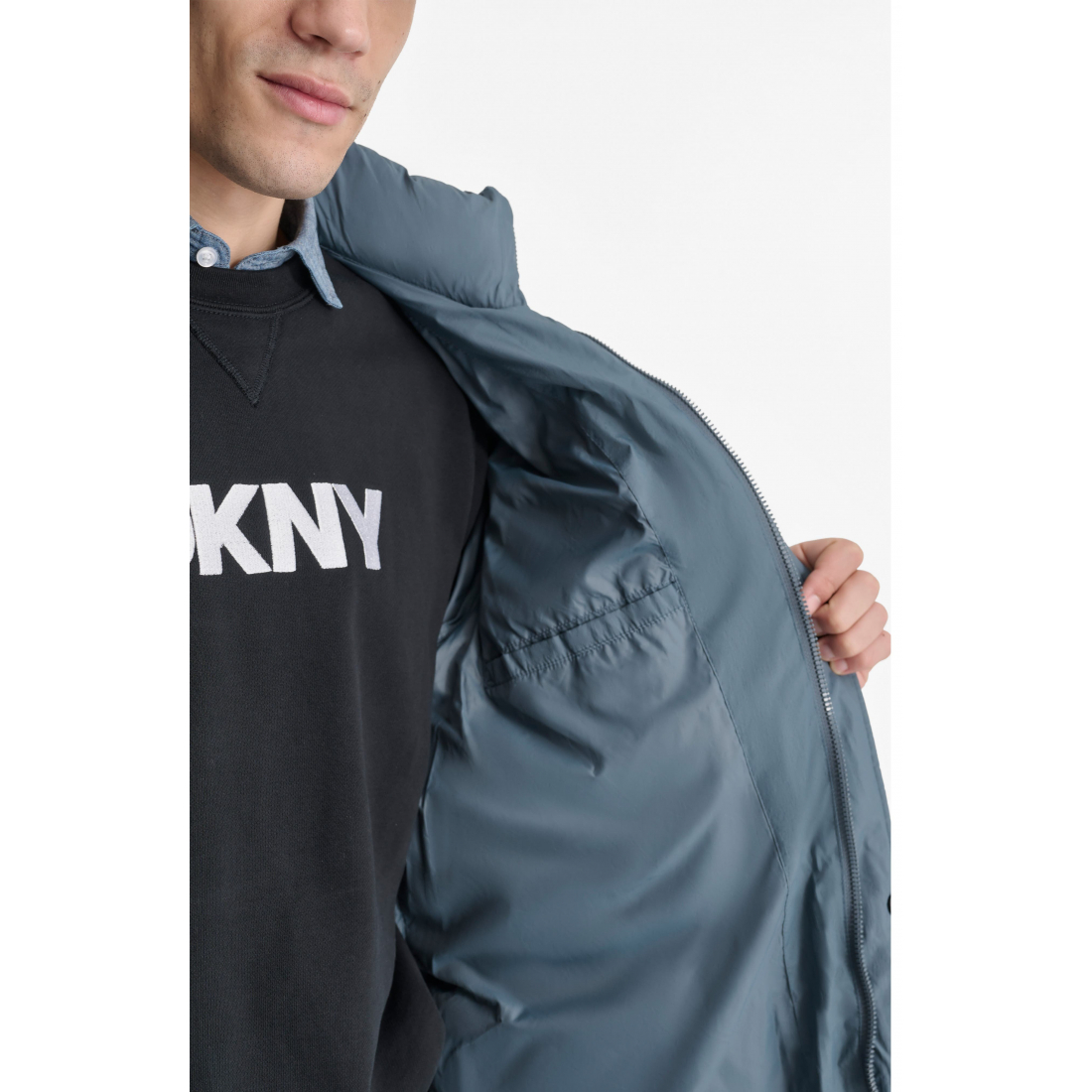 'Zip Front' Pufferjacke für Herren