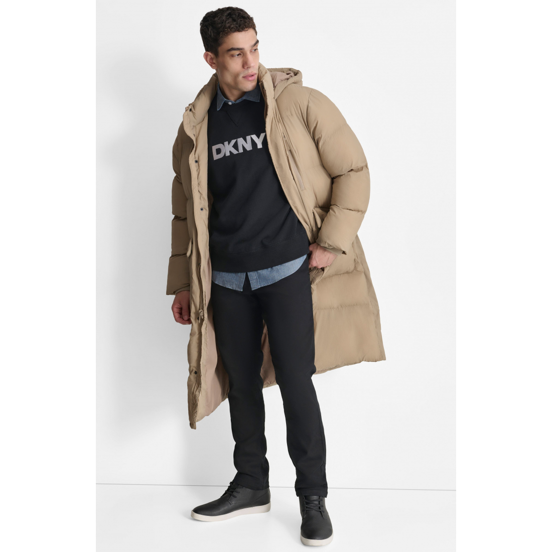 'Zip Front' Pufferjacke für Herren