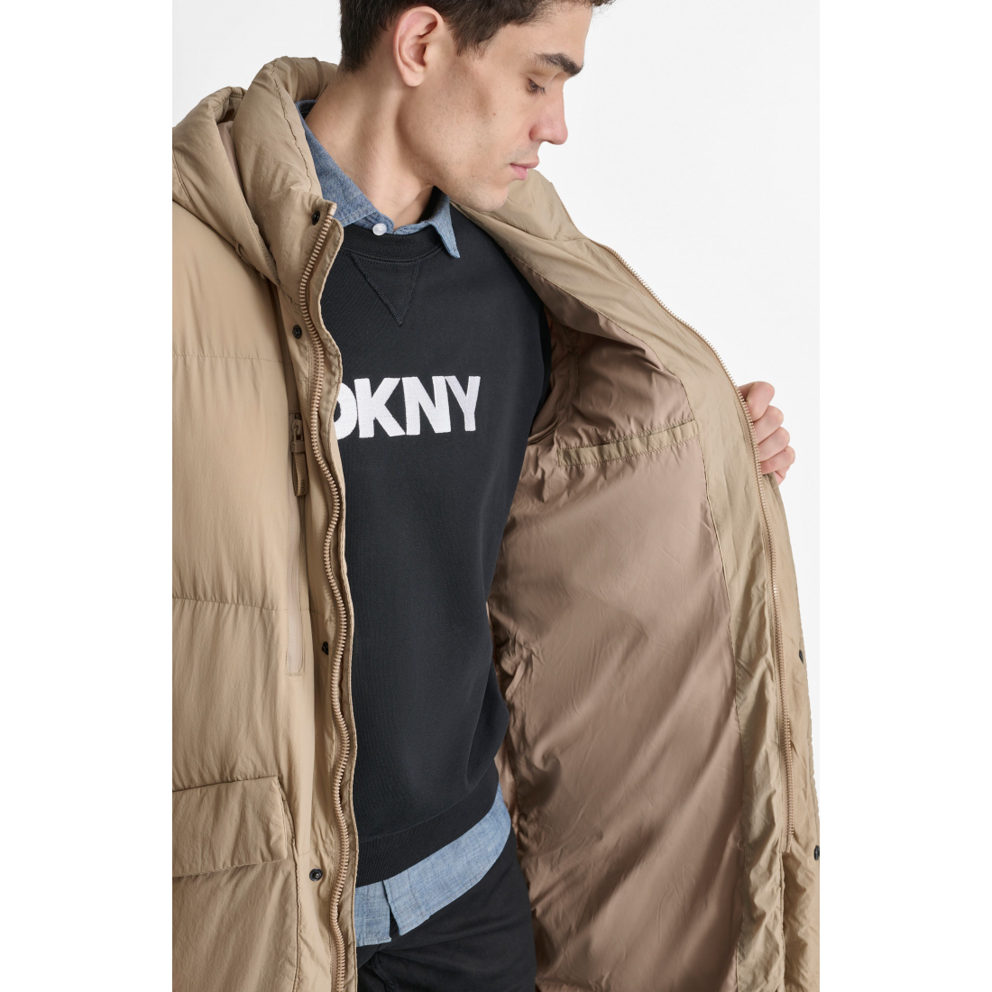 'Zip Front' Pufferjacke für Herren