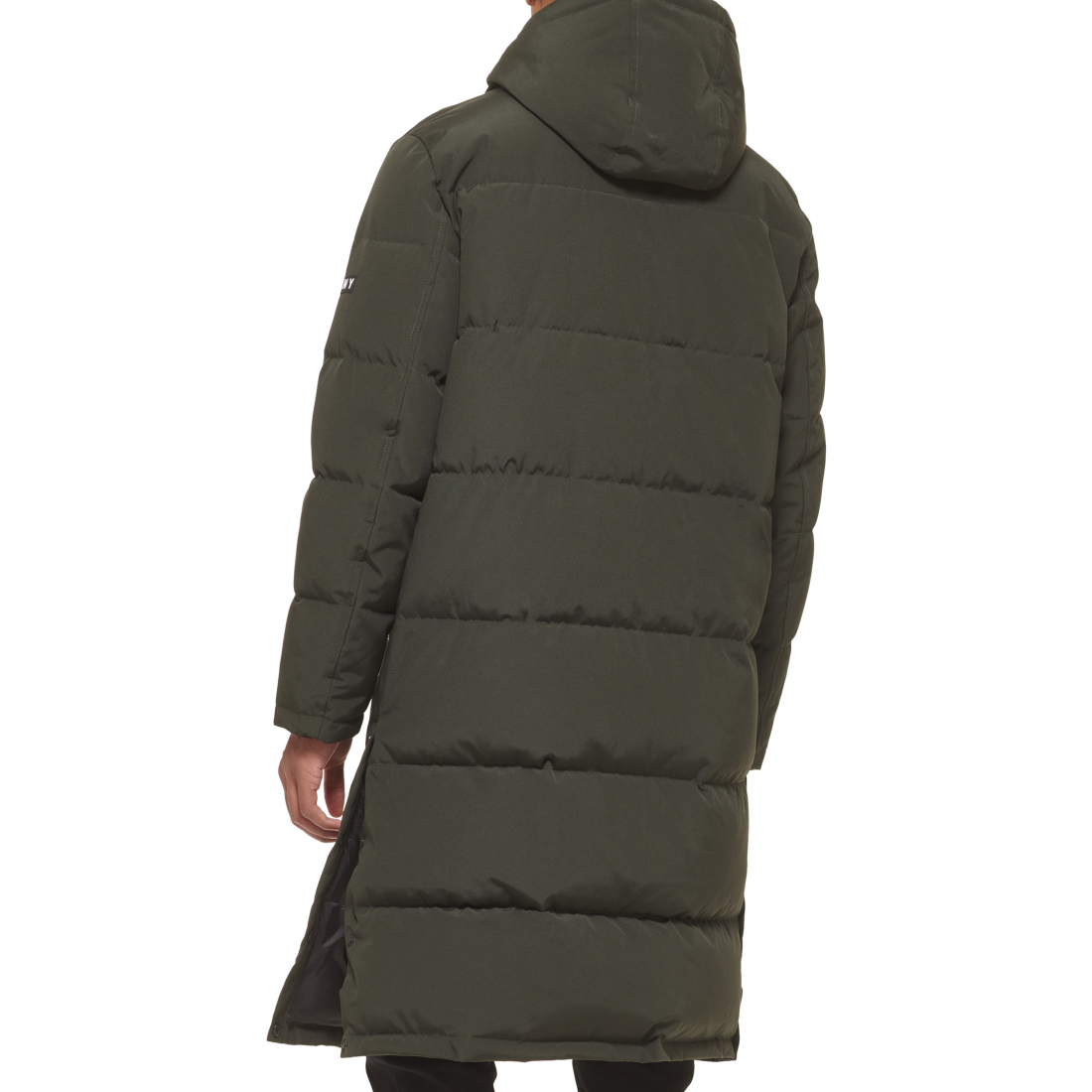 'Zip Front Longline' Pufferjacke für Herren