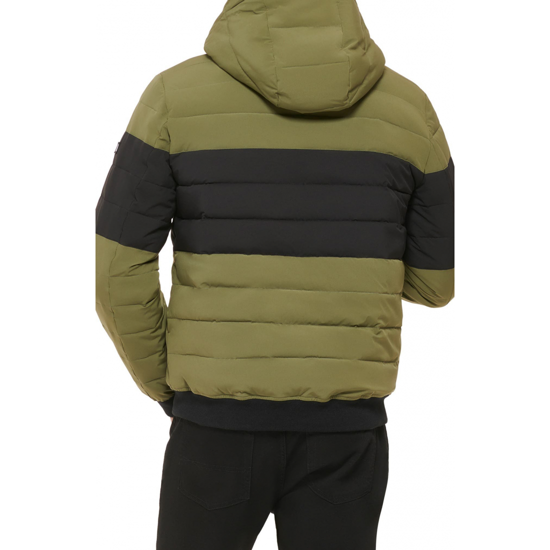 'Zip Front' Gesteppte Jacke für Herren