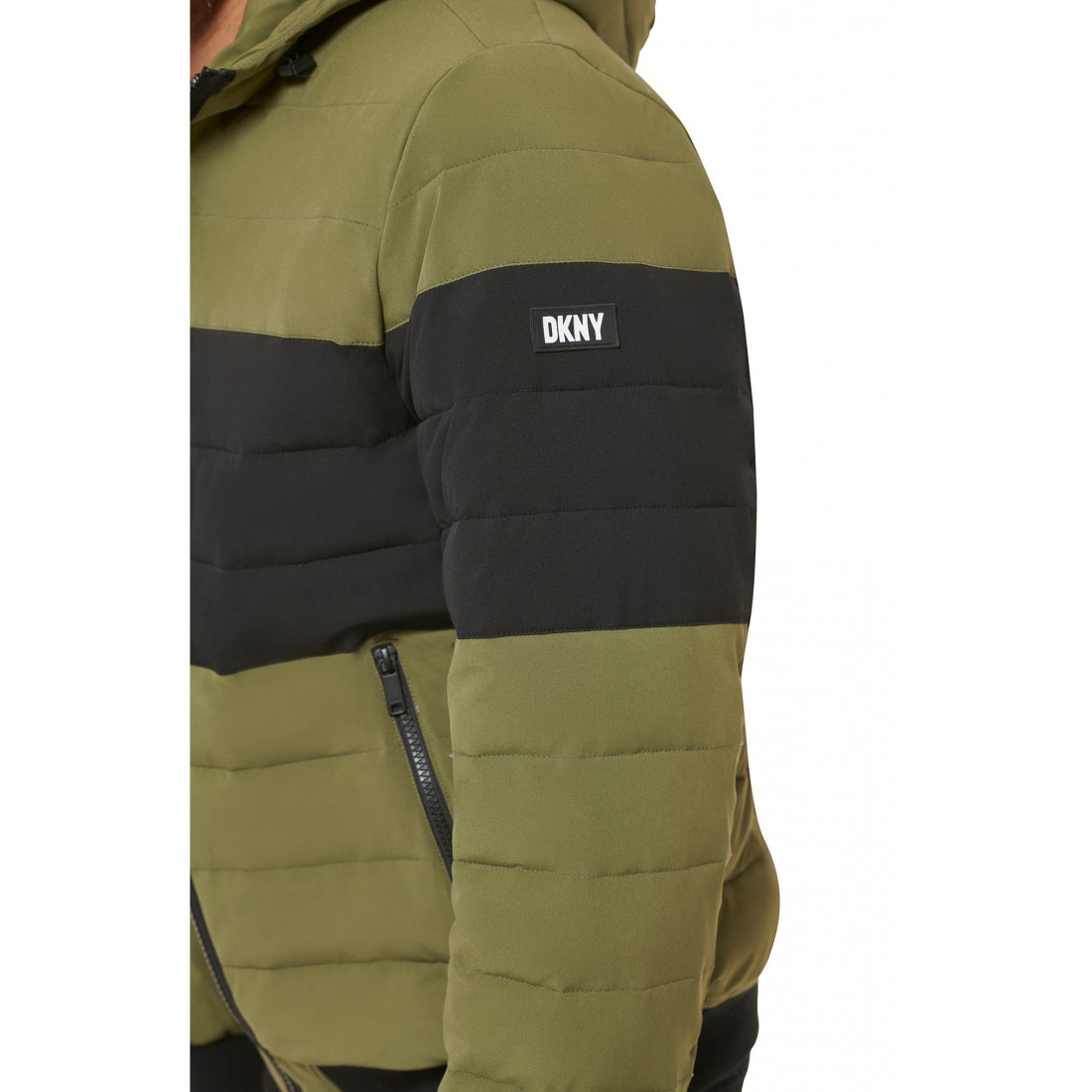 'Zip Front' Gesteppte Jacke für Herren