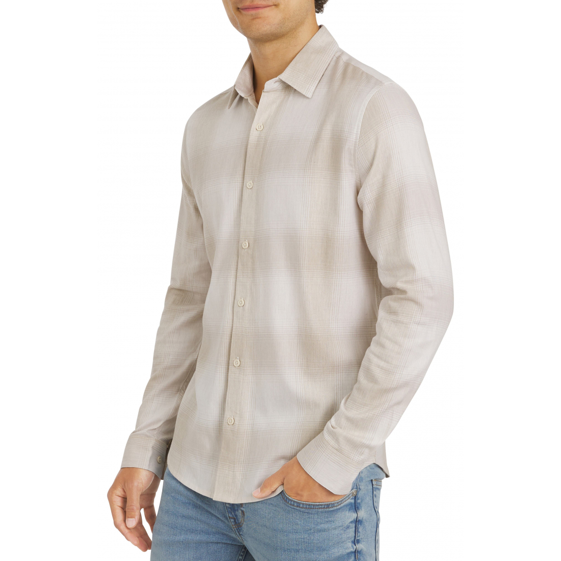 'Plaid Button-Up' Hemd für Herren