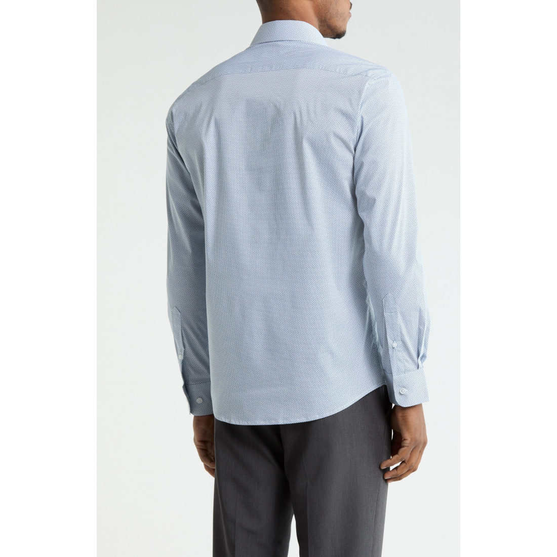 Chemise 'Slim Fit Mini Cross Print Stretch Dress' pour Hommes