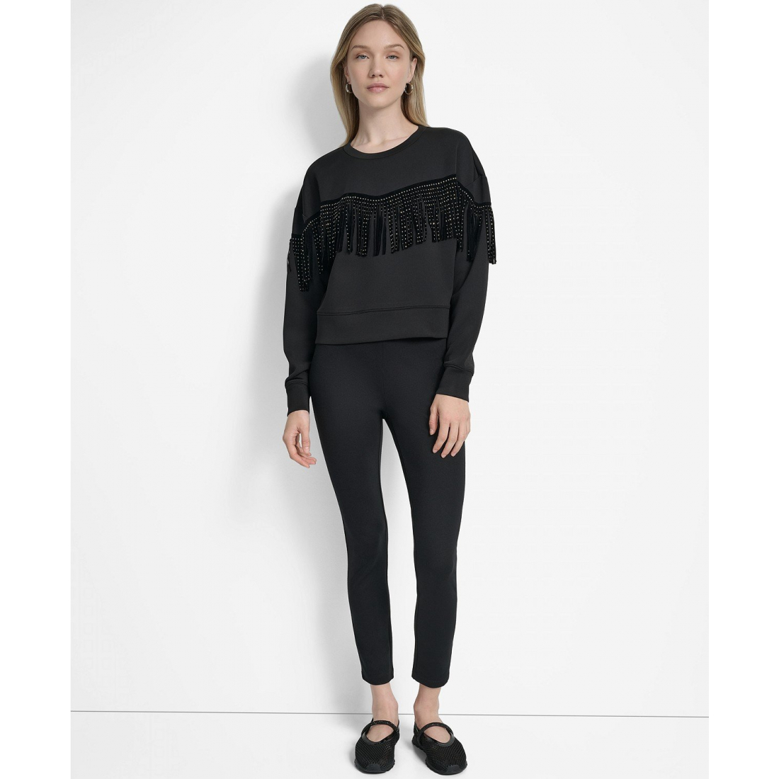 Pull 'Studded Fringe' pour Femmes