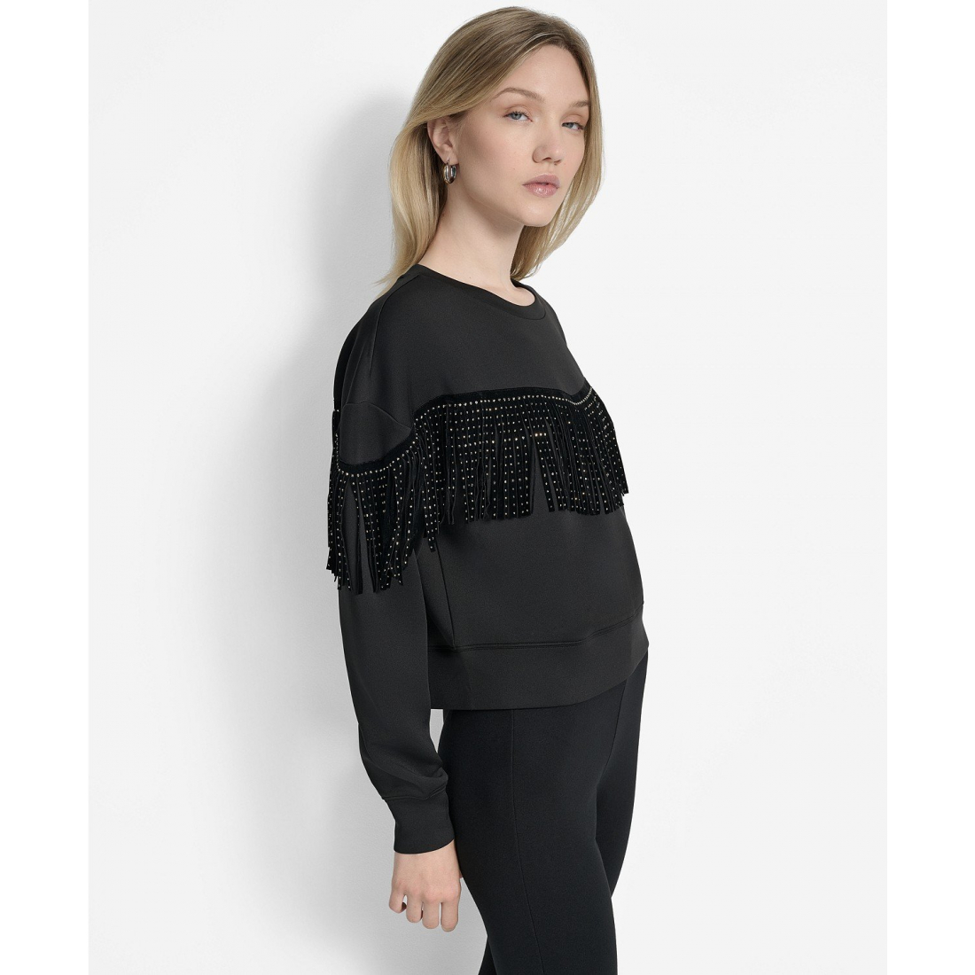 Pull 'Studded Fringe' pour Femmes