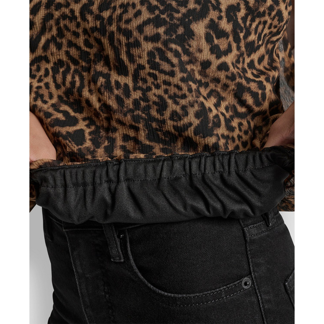 Haut sans manches 'Printed Bubble-Hem' pour Femmes