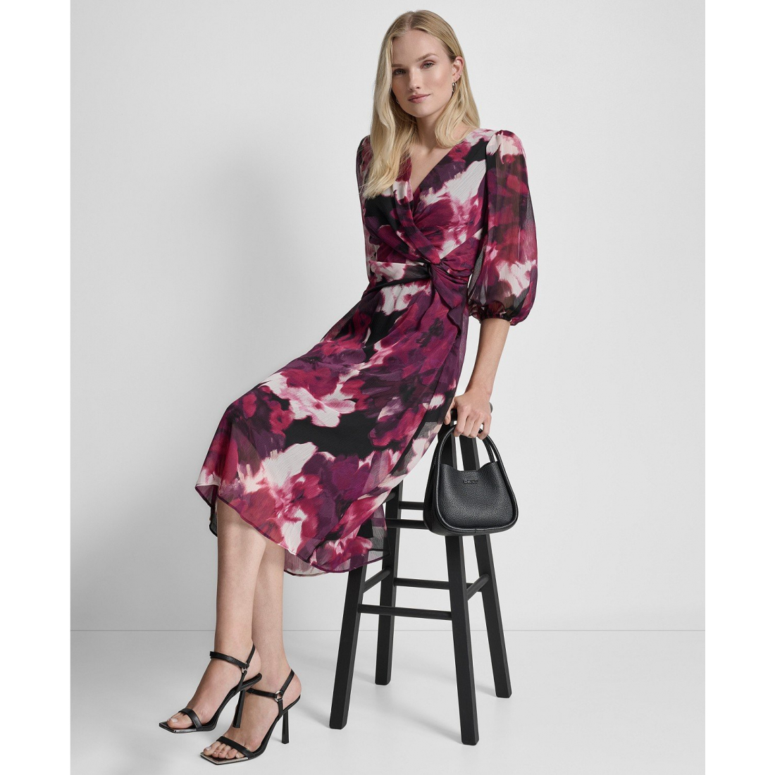 Robe ajustée et évasée '3/4 Sleeve' pour Femmes