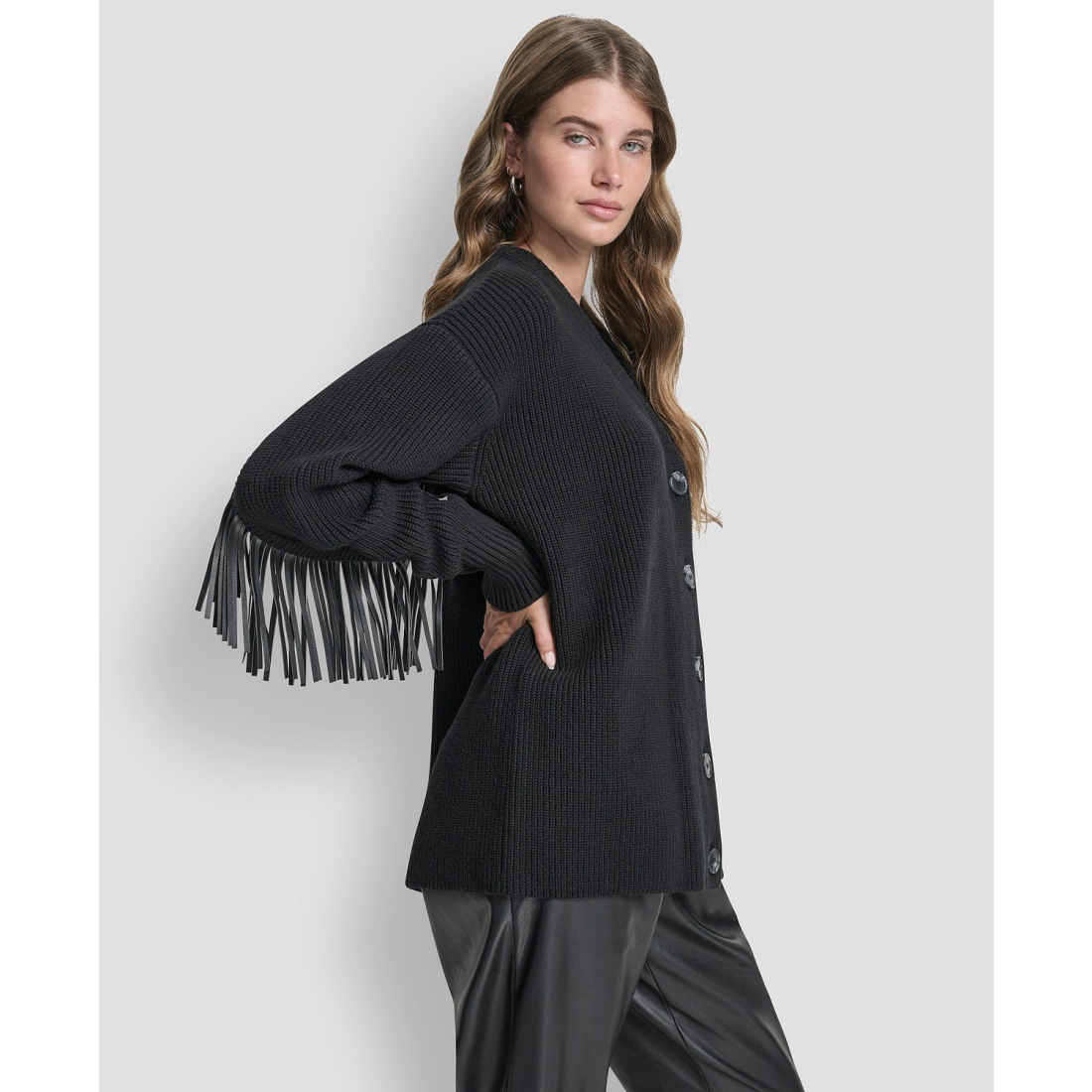 Cardigan 'Fringe Long Sleeve' pour Femmes