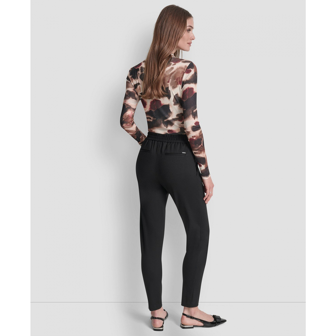 Women's 'Double Pleated Ponte Mid Rise' Trousers