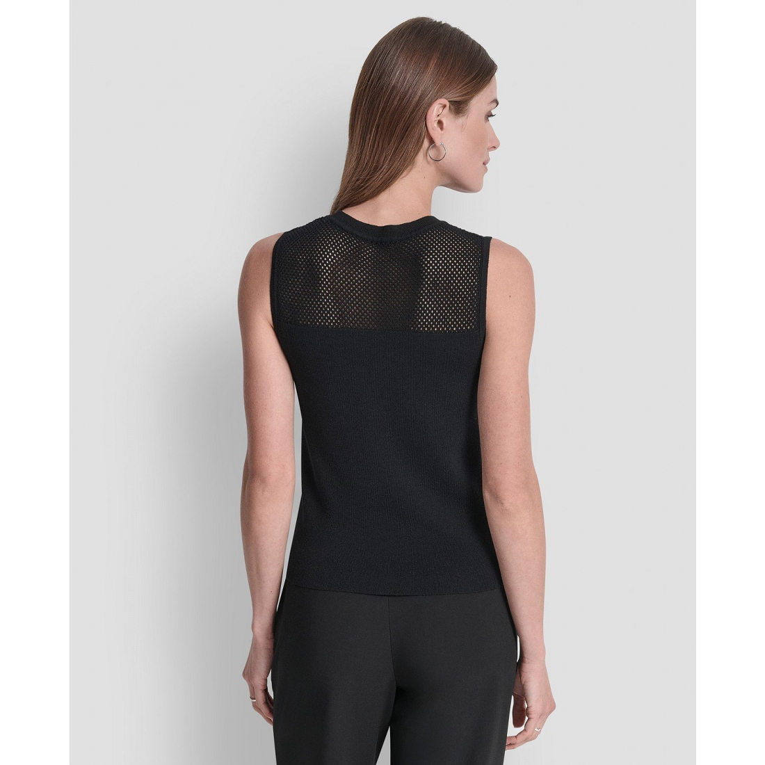 Top à manches courtes 'Mesh Yoke' pour Femmes