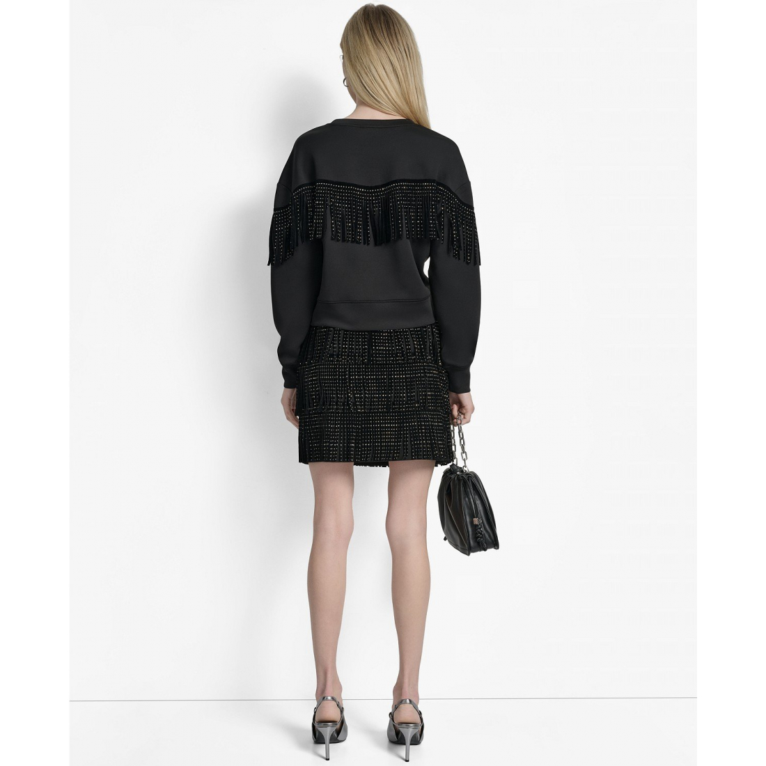 Pull 'Studded Fringe' pour Femmes