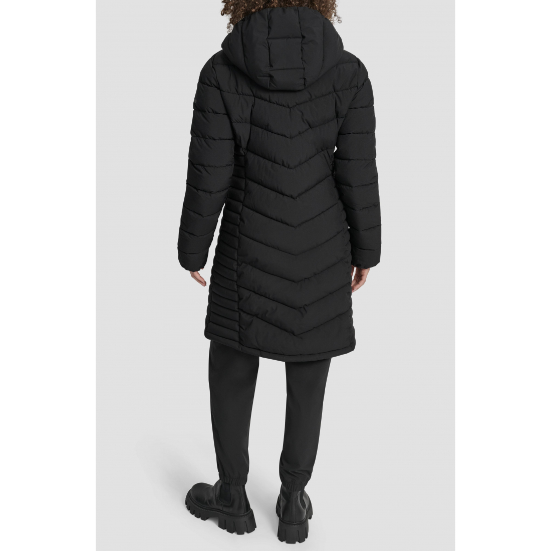 Veste matelassée 'Cire Packable Hooded Longline' pour Femmes