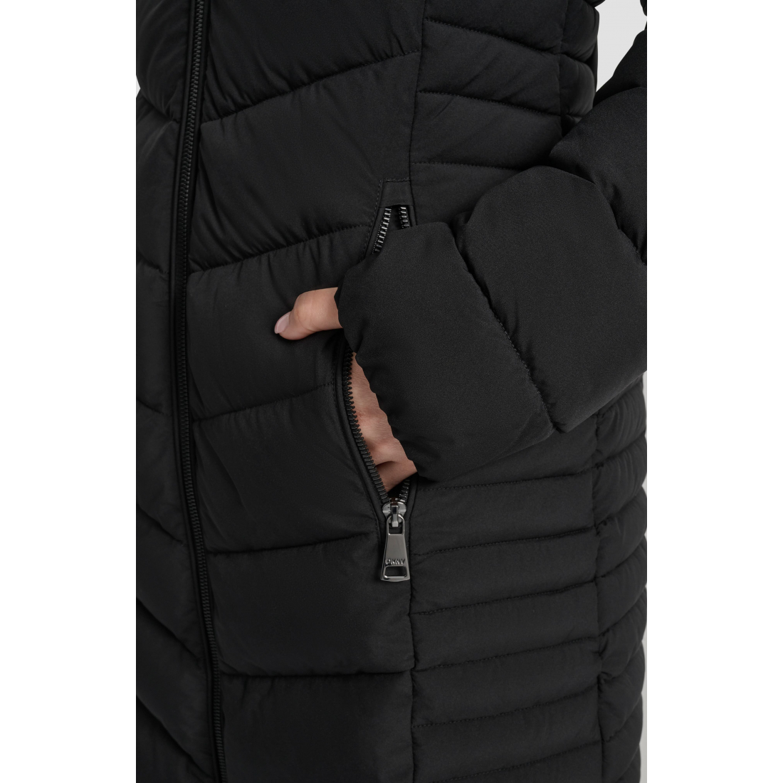 Veste matelassée 'Cire Packable Hooded Longline' pour Femmes