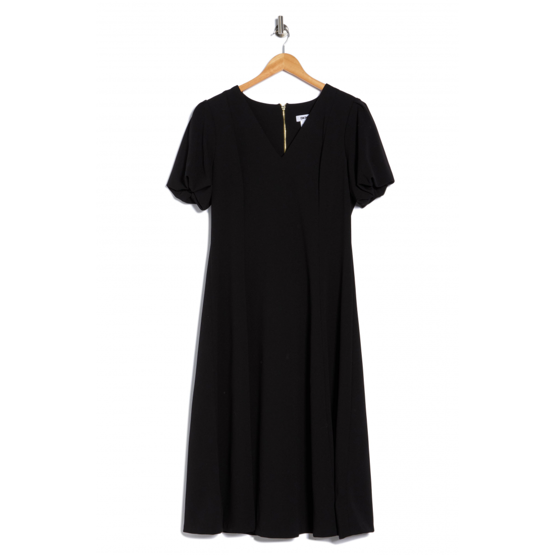 Robe Midi 'Puff Sleeve Fit & Flare' pour Femmes