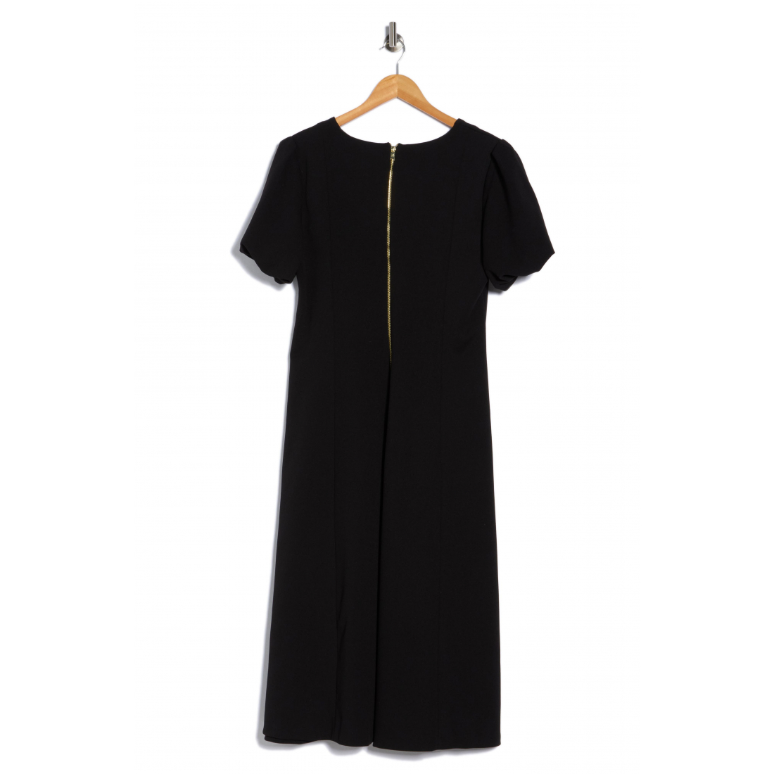 Robe Midi 'Puff Sleeve Fit & Flare' pour Femmes