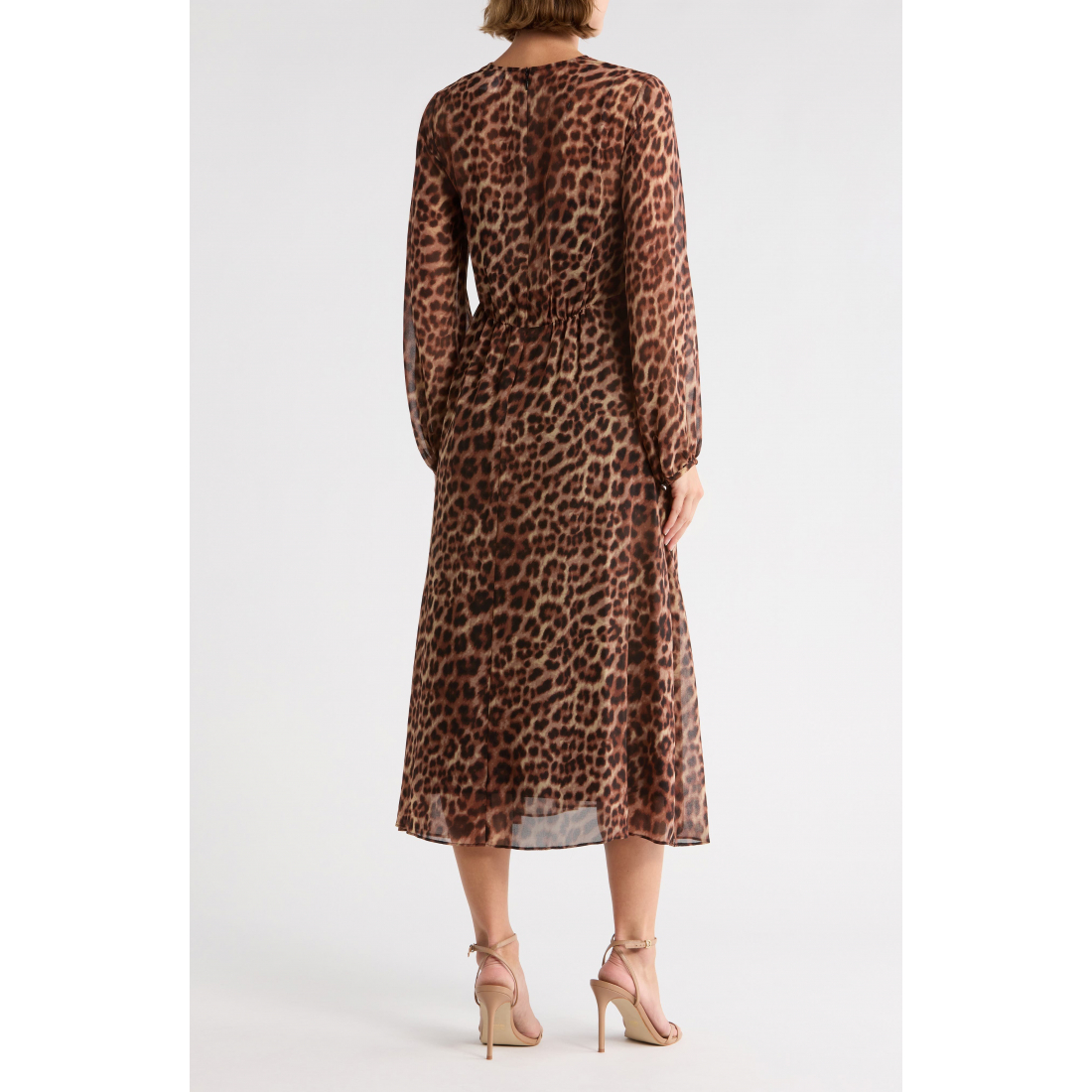 Robe maxi 'Long Sleeve Empire Waist' pour Femmes