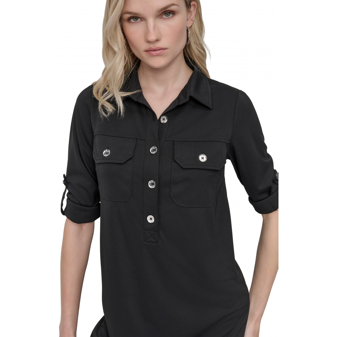 Robe chemise 'Matte Jersey' pour Femmes
