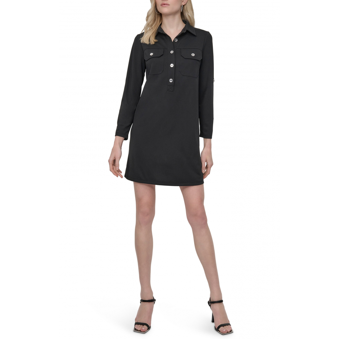 Robe chemise 'Matte Jersey' pour Femmes