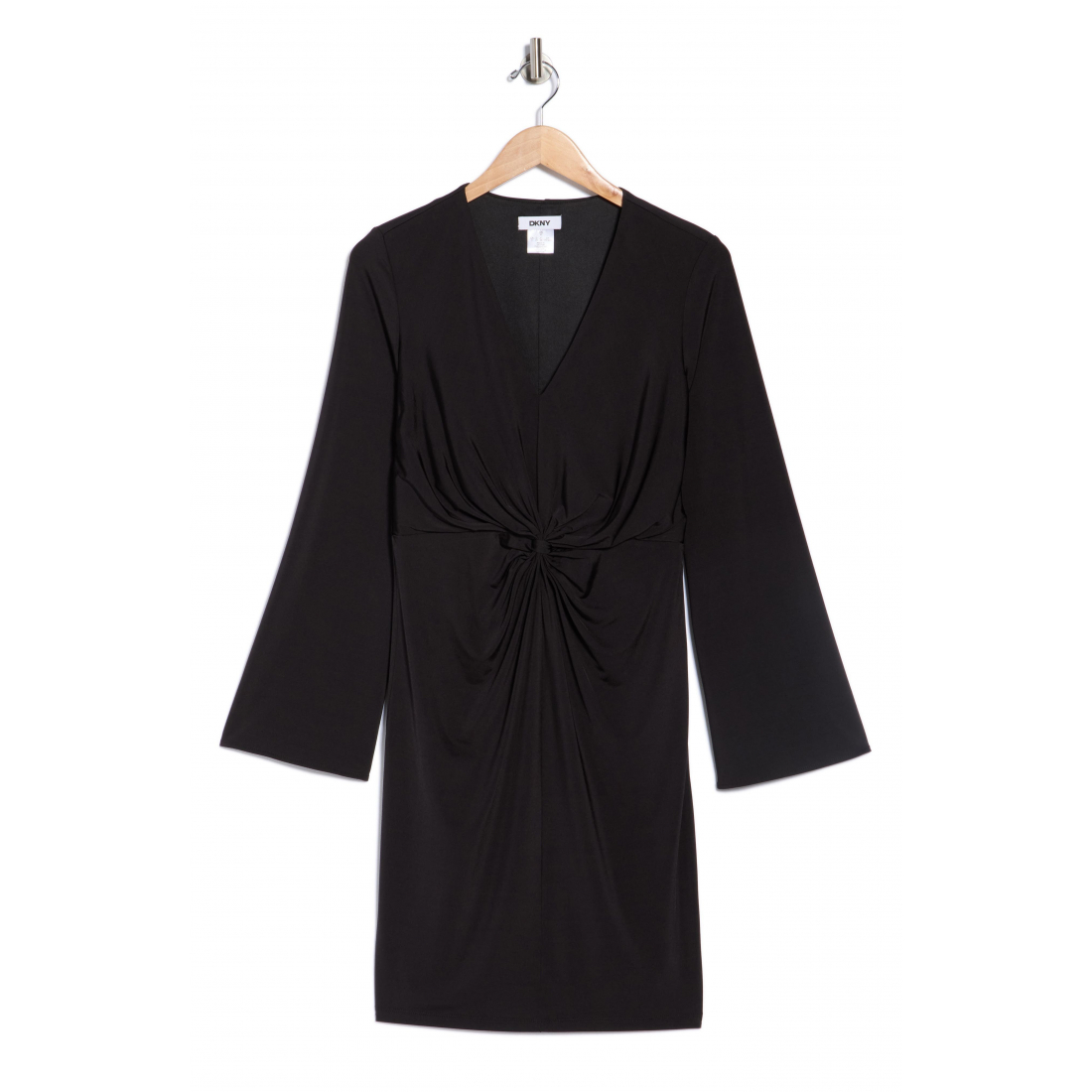 Robe à manches longues 'Knotted Front' pour Femmes