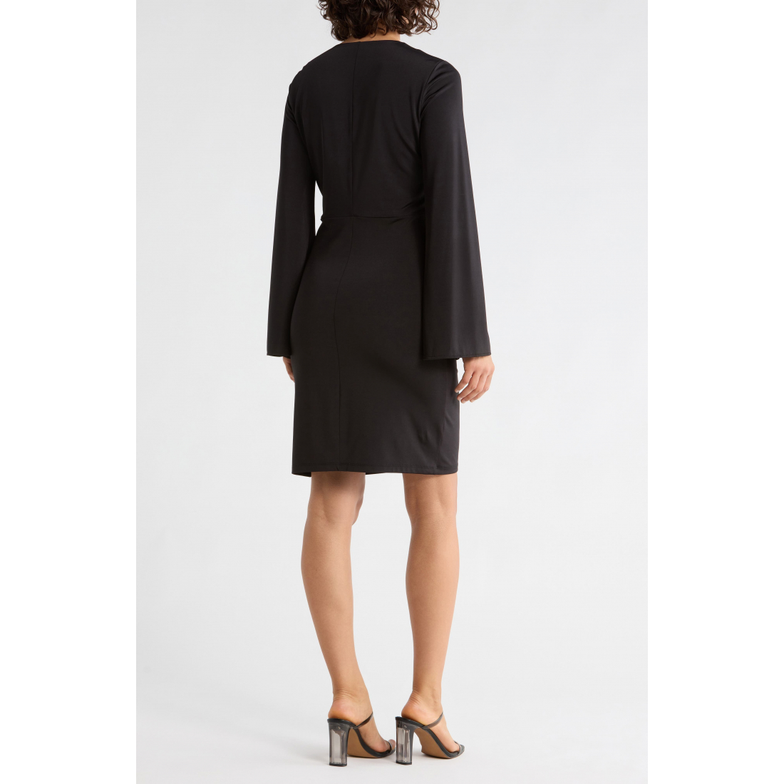 Robe à manches longues 'Knotted Front' pour Femmes