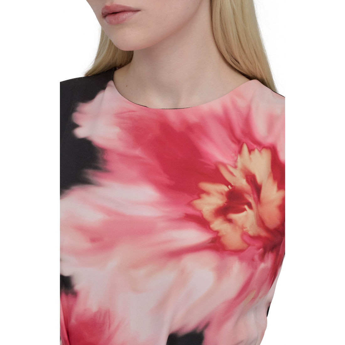 Robe Midi 'Floral Cap Sleeve Belted' pour Femmes