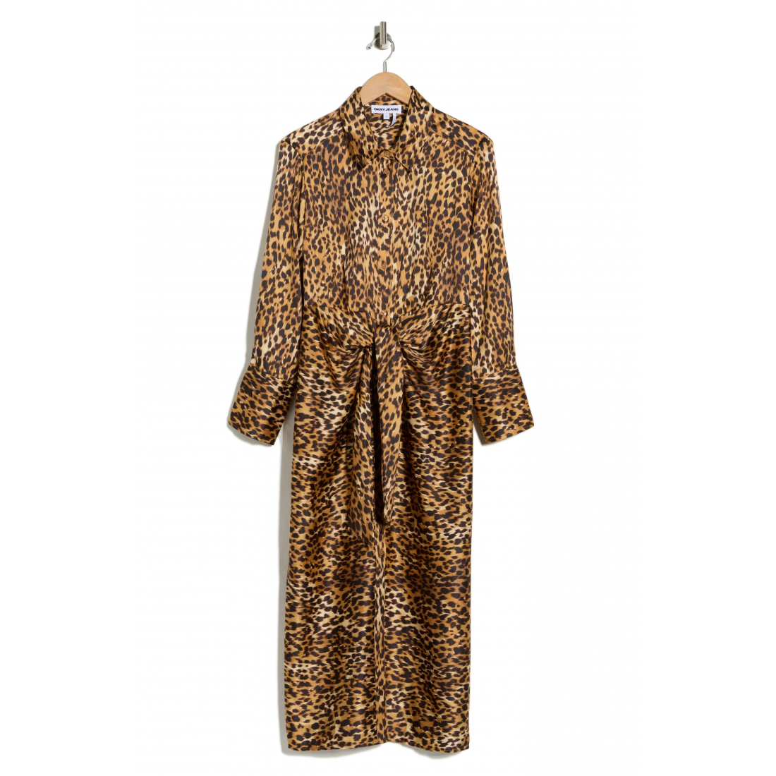Robe Midi 'Cheetah Print Satin' pour Femmes