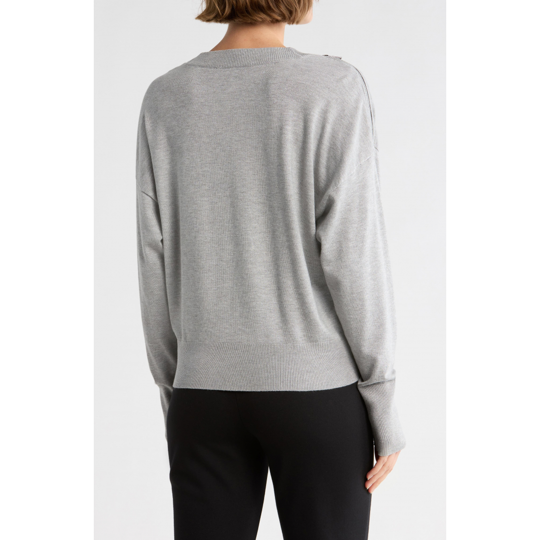 Pull 'Zip Trim' pour Femmes