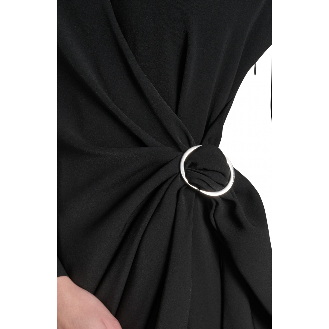 Robe Midi 'Long Sleeve Faux Wrap' pour Femmes