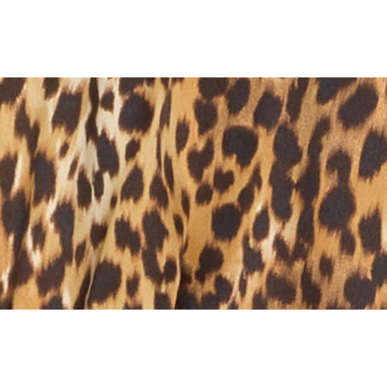 Robe Midi 'Cheetah Print Satin' pour Femmes