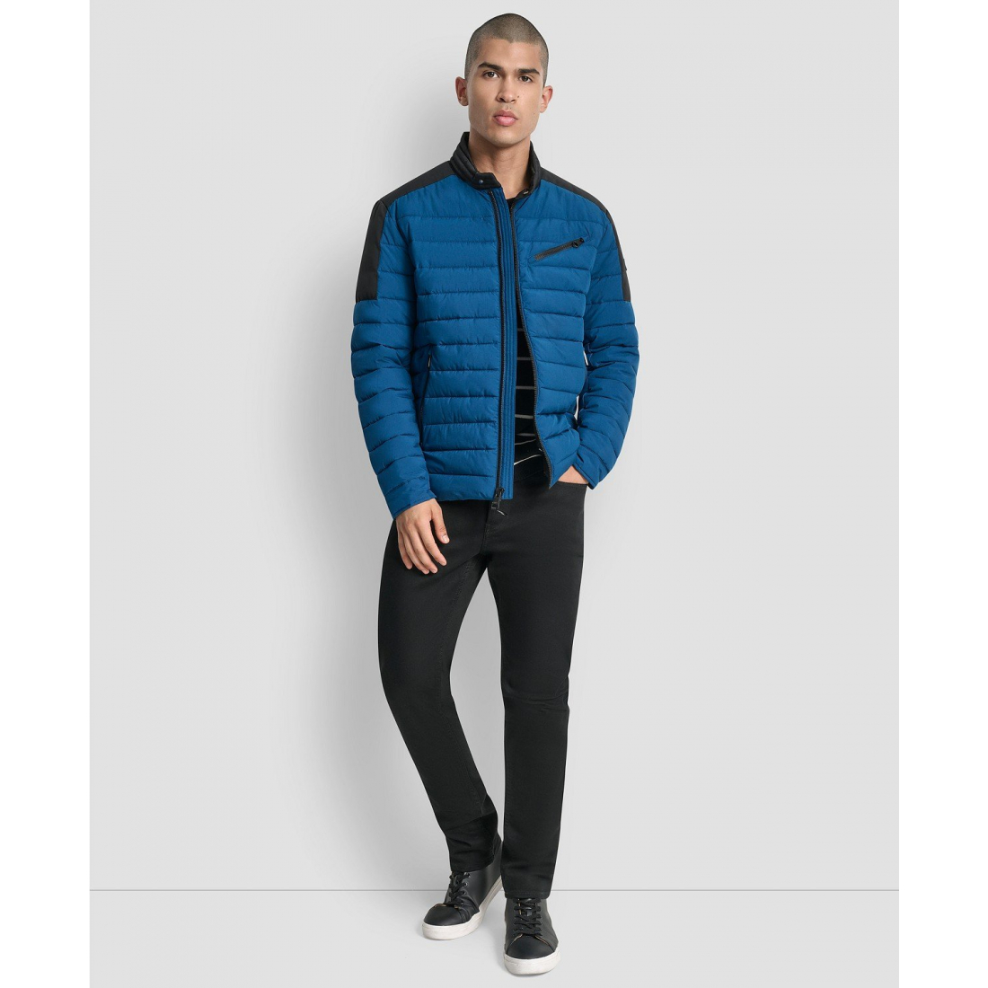 Veste matelassée 'Moto Quilted' pour Hommes