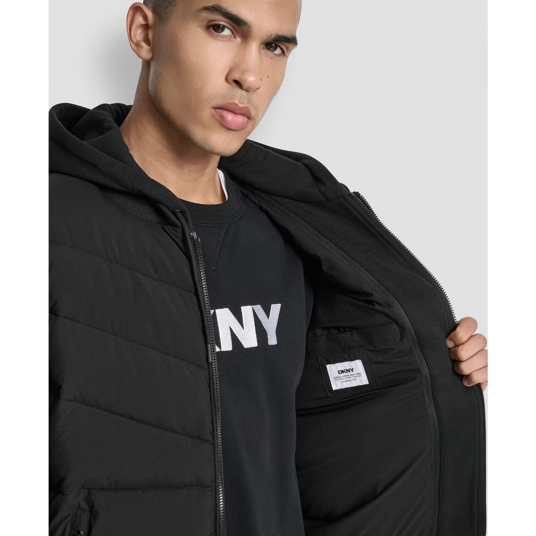 Veste matelassée 'Hooded Quilted' pour Hommes