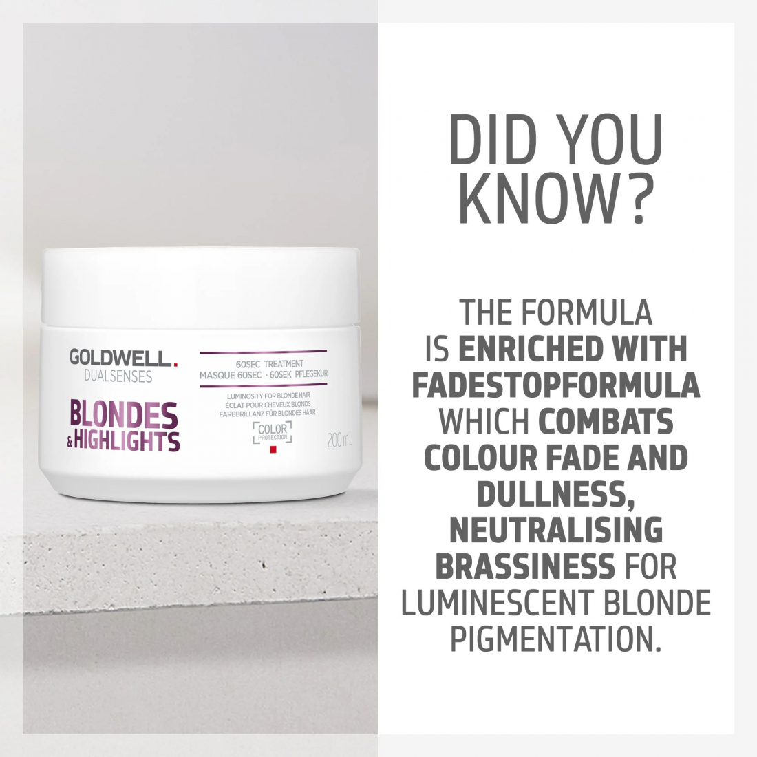 Masque capillaire 'Dualsenses Blonde & Highlights 60 Second' - 200 ml