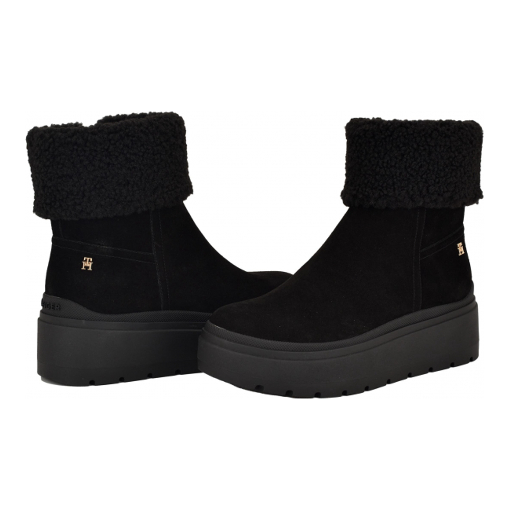 Bottes à plateforme 'Peleiz Faux Shearling Cuff' pour Femmes