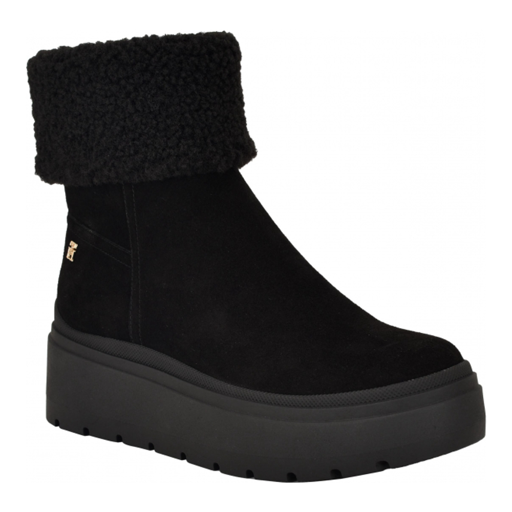 Bottes à plateforme 'Peleiz Faux Shearling Cuff' pour Femmes