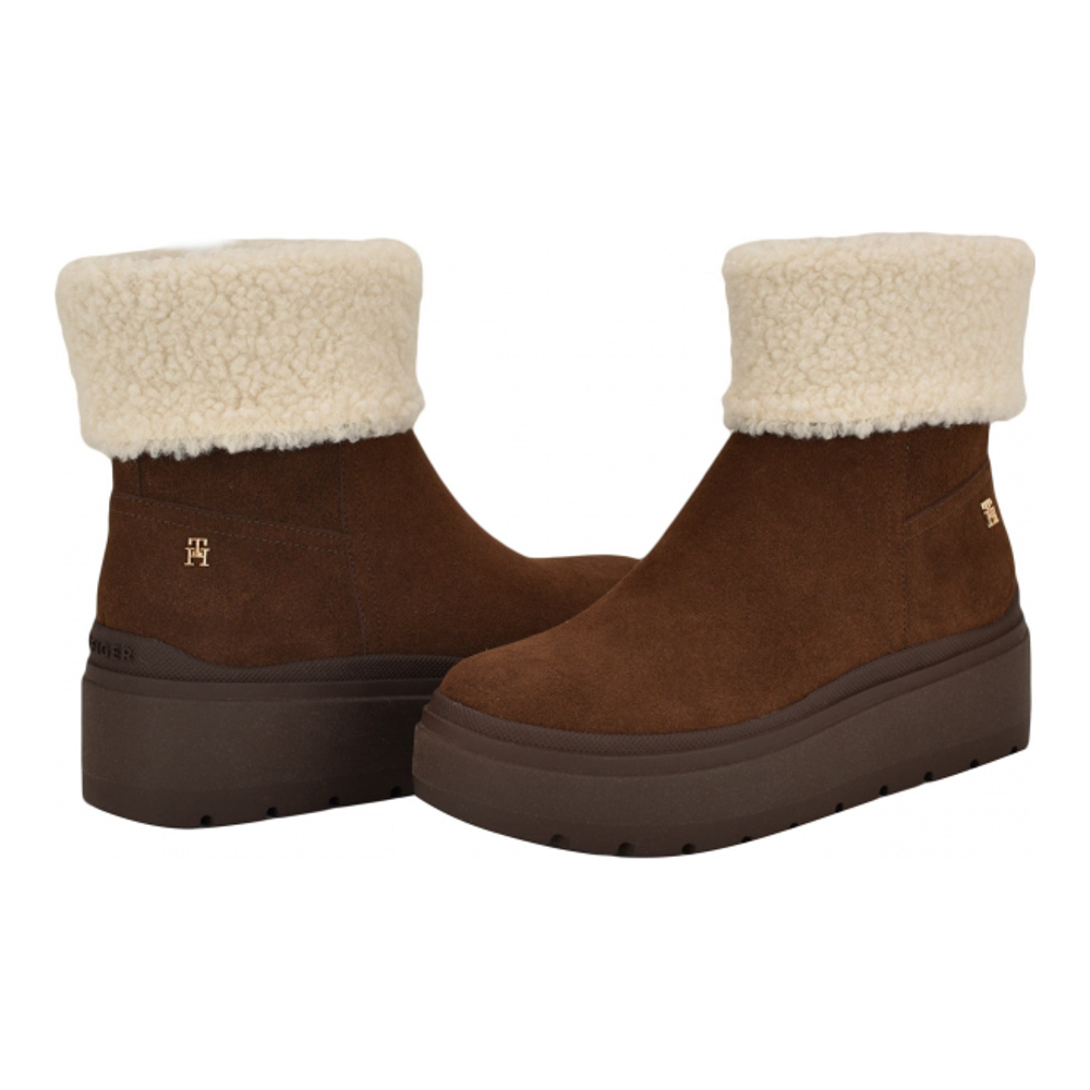 Bottes à plateforme 'Peleiz Faux Shearling Cuff' pour Femmes