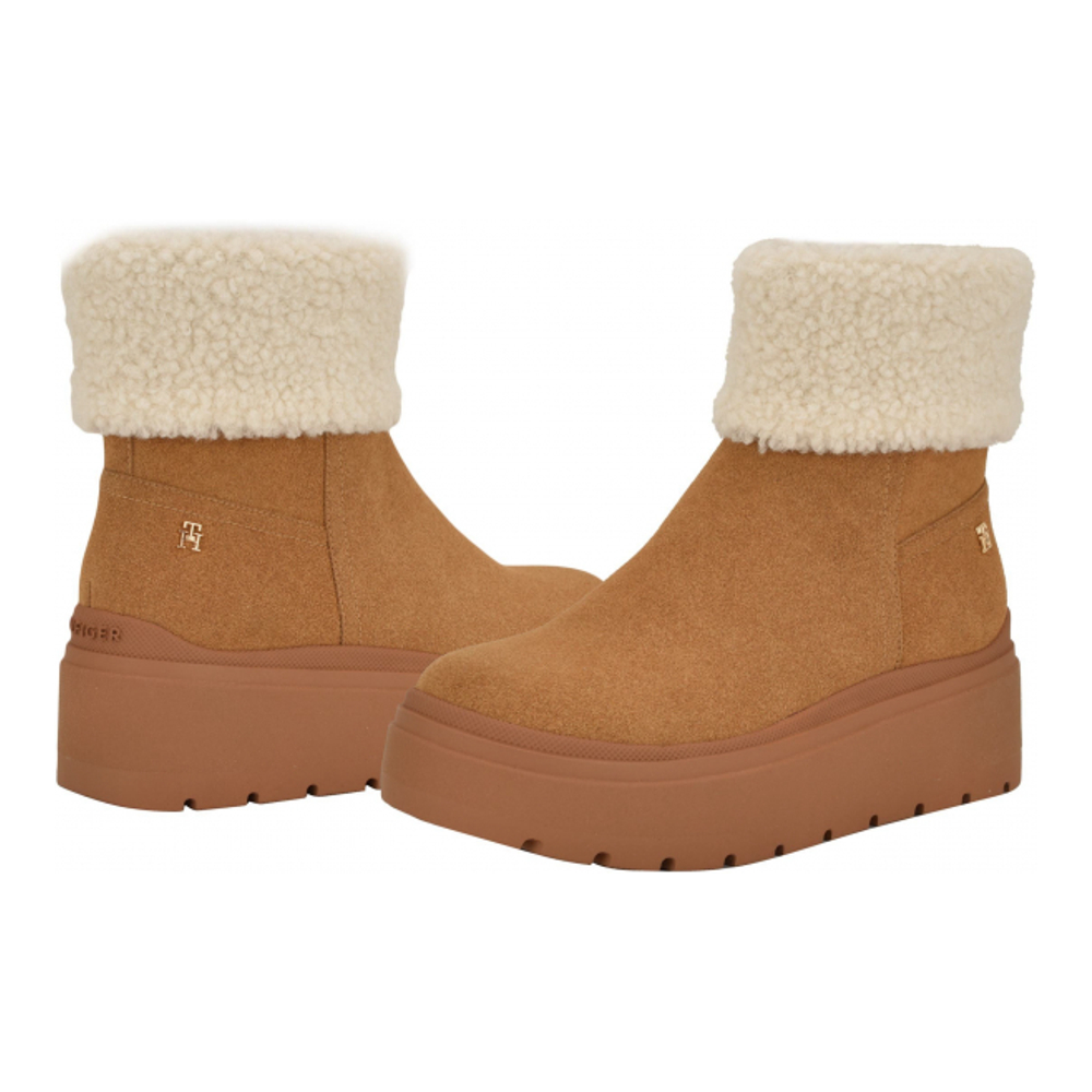 Bottes à plateforme 'Peleiz Faux Shearling Cuff' pour Femmes