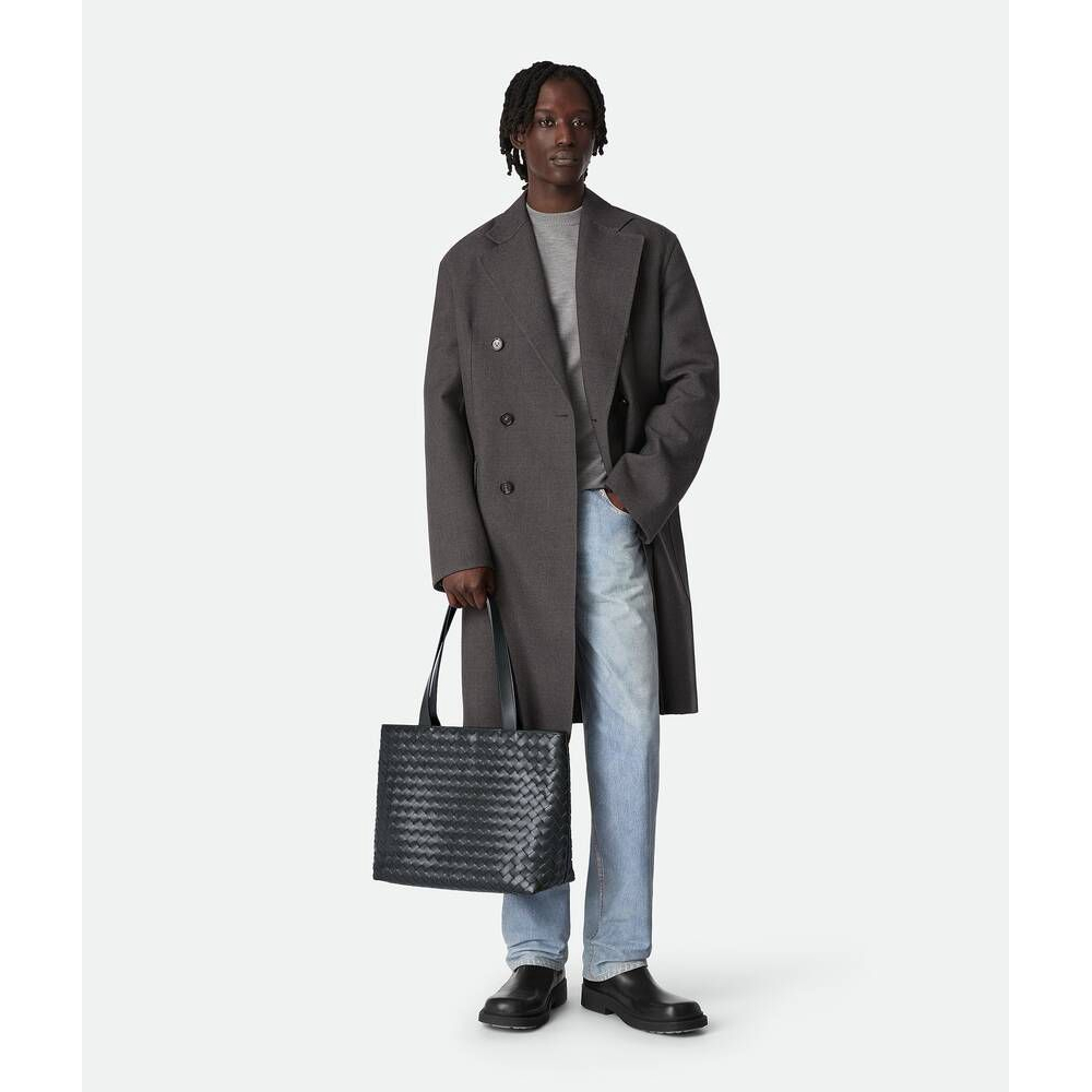 Men's 'Small Intrecciato Zipped' Tote Bag