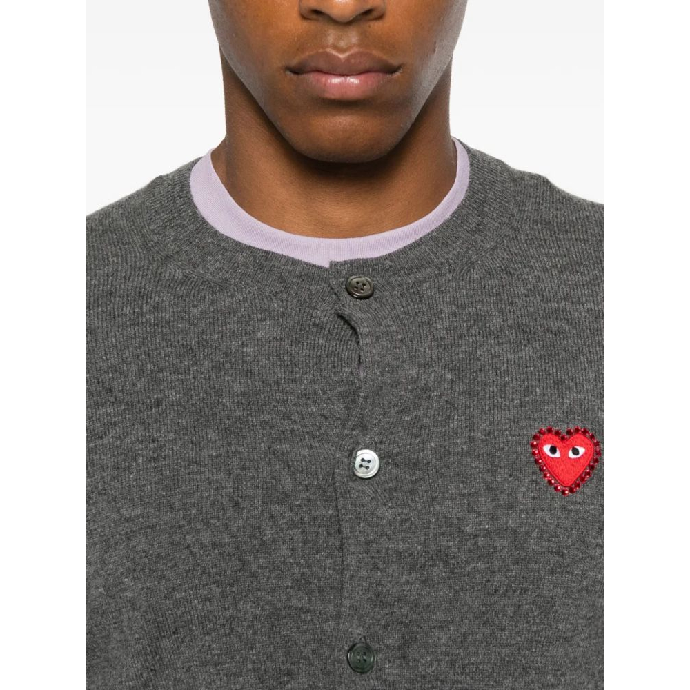 'Logo Heart-Emblem' Cardigan