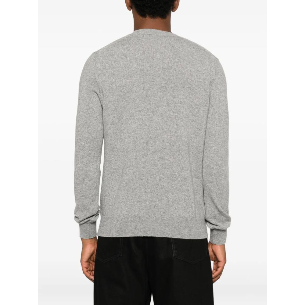 'Heart-Embellished V-Neck' Sweater