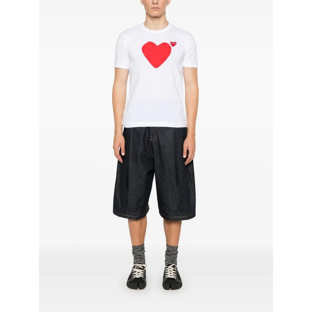 'Heart-Print' T-Shirt
