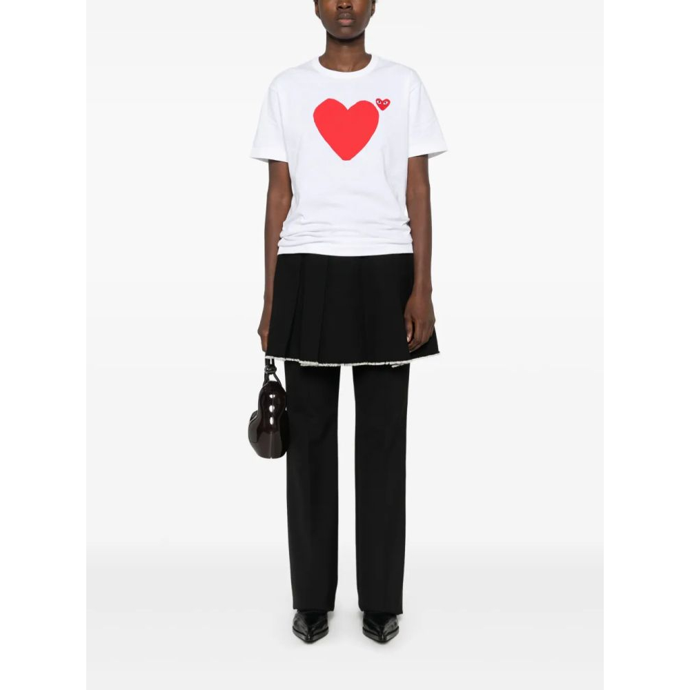 'Heart-Print' T-Shirt