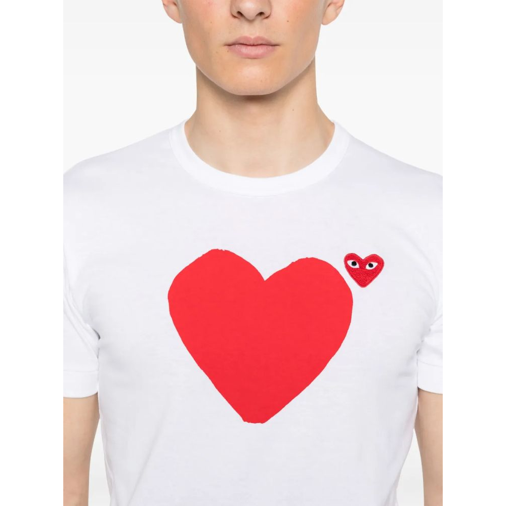 'Heart-Print' T-Shirt