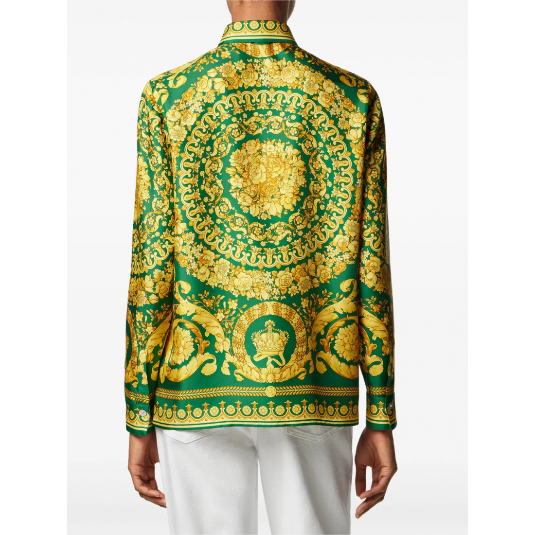 Women's 'Barocco-Print Silk' Shirt