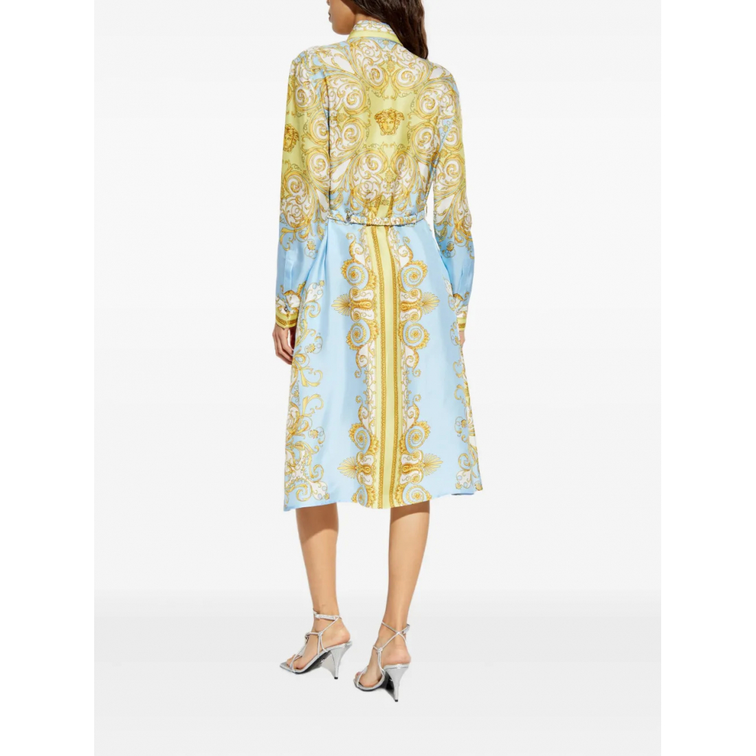 'Medusa-Buckle Printed' Midi Kleid für Damen