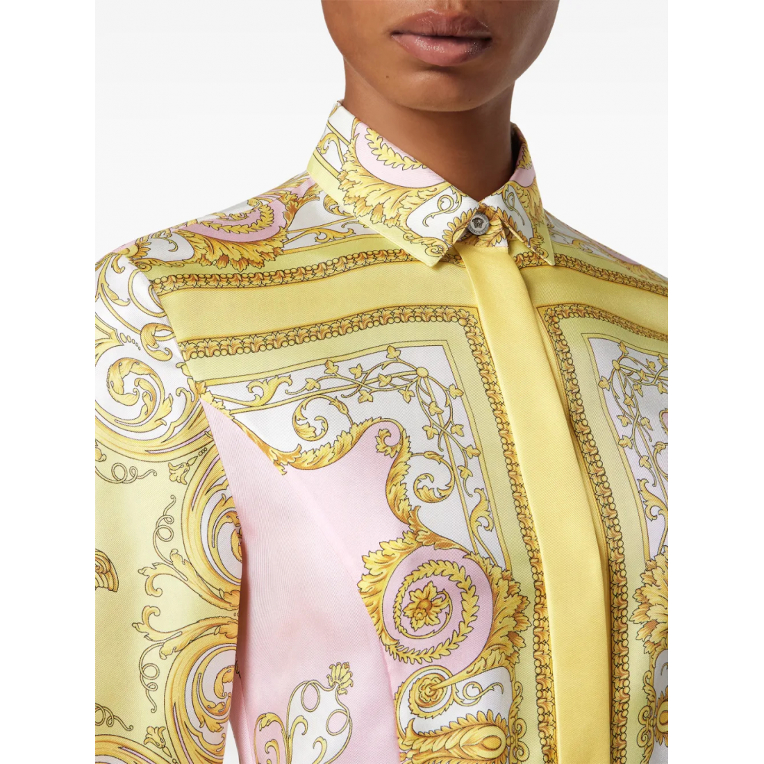 Women's 'Baroque-Print Belted' Mini Dress