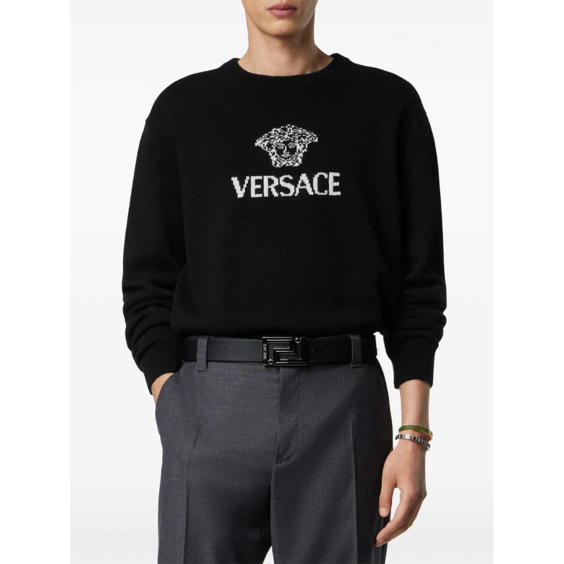 Men's 'Medusa-Motif' Sweater