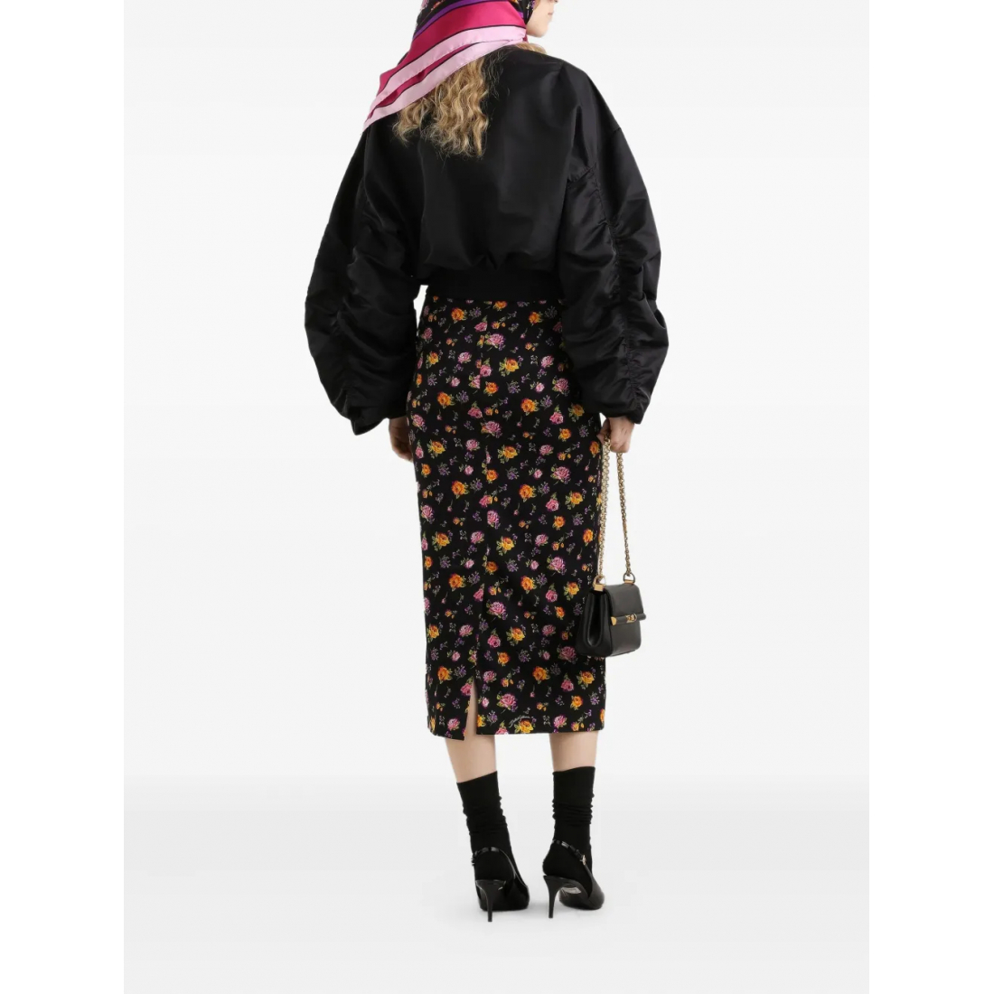Women's 'Floral Slit' Midi Skirt